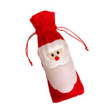 Santa Claus Wine Bottle Cover Wedding Xmas Birthday Party Gift Wrapper Bag