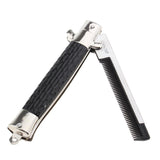 Switchblade Spring Pocket Beard Hair Comb Fold Blade Automatic Push Button