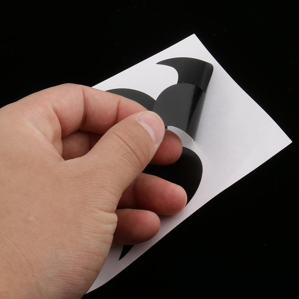 9 Sheets Black Funny Mustache Decal Stickers Craft Art Vinyl DIY Making