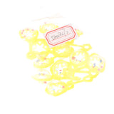 12 Pieces Star Mini Rattles Baby Shower Party Bag Fillers Table Decor Yellow