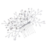 Maxbell Bridal Wedding Pearl Hair Clip Comb Lady Girls Crystal Rhinestones Headpiece