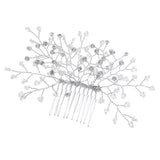 Maxbell Bridal Wedding Pearl Hair Clip Comb Lady Girls Crystal Rhinestones Headpiece