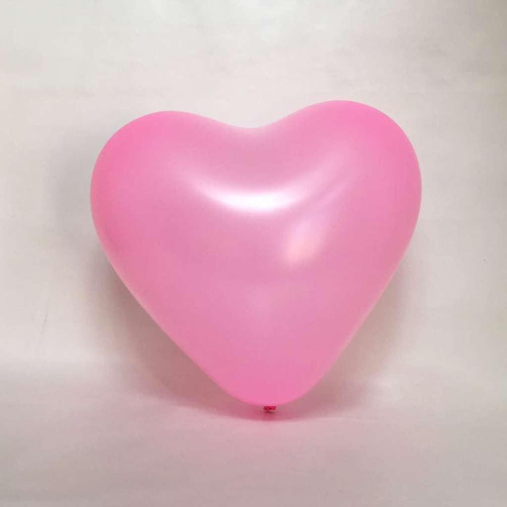 Maxbell  10pcs Latex Love Heart Shape Balloons Wedding Birthday Party Decor Pink