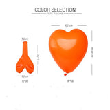 10pcs Latex Love Heart Shape Balloons Wedding Birthday Party Decor Purple