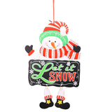 Christmas Hanging Foam Plaque Door Wall Tree Decoration Ornament Snowman