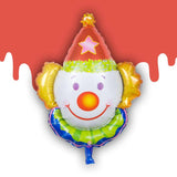 Funny Juggles Super Clow Foil Balloon Kids Birthday Party Supplies Red