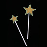 10 Pieces Star Cake Topper Party Dessert Cupcake Decoration Green