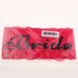 Bride to Be Lace Sash Hen Nights Bride Sash Wedding Accessory Rose Red Lace