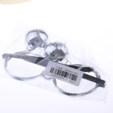 Hanging Disco Ball Glasses Eyewear New Year Mardi Gras Party Costume Silver