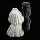 Romantic Wedding Newlywed Cake Topper Bride Groom Couple Figurine Cake Decoration