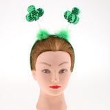 Festival Novelty Saint Patrick Day Party Head Bopper Shamrocks Headband Green Sequin Irish Headwear Photo Props Gift