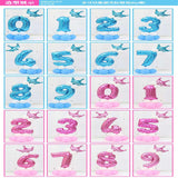 All Numbers Crown Balloons Column Set Happy Birthday Arch Garland Number 8