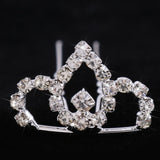 5pcs Wedding Sparking Mini Tiara Crystal Crown Hairpins Hair Accessories