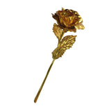 Golden Foil Plated Rose Flower Table Decoration Romantic Valentine's Day Gifts