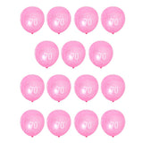 15 Pieces Birthday Anniversary Latex Balloon Decoration Age Number 70th Pink