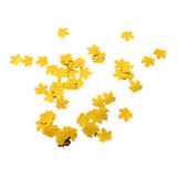 15g Shiny Plastic Maple Leaves Confetti Wedding Party Decoration Gold