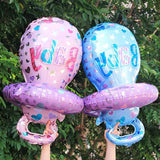 Baby Pacifier Foil Balloons Baby Shower Christening Gender Reveal Decor Blue