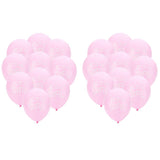 10 Pieces Baby Shower Latex Balloons Christening Party Birthday Decor Pink