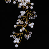 Maxbell Fashion Lady Girls Crystal Flower Pearls Headpiece Hair Accessories Costume