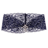 Max Wedding Bridal Lace Flower Rhinestone Crystal Leg Garter Thigh Ring