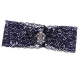 Max Wedding Bridal Lace Flower Rhinestone Crystal Leg Garter Thigh Ring