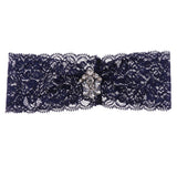 Max Wedding Bridal Lace Flower Rhinestone Crystal Leg Garter Thigh Ring