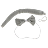 Max 5pcs/Set Girls Animal Costume Wolf Ears Headband Bowtie Tail Tutu Paws Set