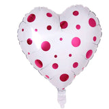 10 Pieces 18 Love Heart Aluminium Foil Dot Balloons Wedding Party Decor #4"