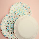 10 Pieces Lovely Star Dots Cake Plate Birthday Disposable Party Tableware