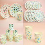 10 Pieces Star Dots Disposable Paper Cups Wedding Birthday Party Supplier