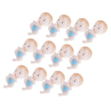 12 Pieces Cute Baby Foot Boys Girls Party Favor Christening Baby Shower Blue