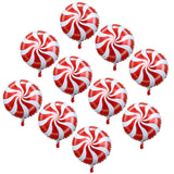 10 Pieces Foil Round Candy Lollipop Balloon Birthday Party Decor Red