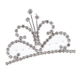 Max Chic Mini Crystal Crown Tiara Hair Comb Wedding Bride Girls Hair Accessories