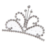 Max Chic Mini Crystal Crown Tiara Hair Comb Wedding Bride Girls Hair Accessories