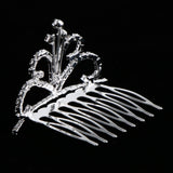 Max Chic Mini Crystal Crown Tiara Hair Comb Wedding Bride Girls Hair Accessories