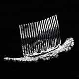 Max Delicate Peacock Style Crown Tiara Crystal Hair Comb Wedding Bridal Headwear