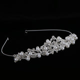 Max Chic Crystal Pearls Princess Crown Tiara Wedding Bride Girls Hair Accessory