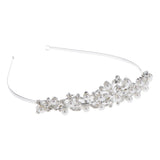 Max Chic Crystal Pearls Princess Crown Tiara Wedding Bride Girls Hair Accessory