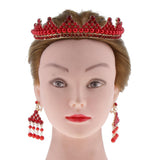 Max Wedding Bridal Pearls Crown Headband Earrings Girls Woman Party Jewelry Set