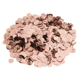 Rose Gold Metalic Foil Sparkling Round Table Confetti Scatter Wedding Decor