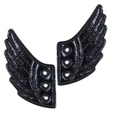 Kids Foils Shoes Sneaker Angel Wings Shoes Accessories Black