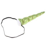 Unicorn Horn Ear Headband Child Cosplay Unicorn Party Hairband Green