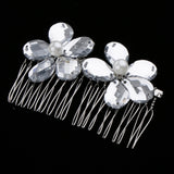 Pearl Crystal Bridal Hair Jewelry Comb Accessories Charming Exquisite Decor