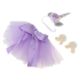 Max Kid Girls Princess Unicorn Tutu Fancy Dress Party Costume Set Light Purple