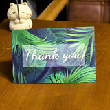 6 Sets Thank You Cards with Envelopes Leaves Printed Invitation Cards Favor