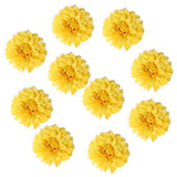Max 10x Artificial Chrysanthemum Flower Head Wedding Home DIY Craft Decor Yellow