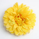 Max 10x Artificial Chrysanthemum Flower Head Wedding Home DIY Craft Decor Yellow