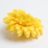 Max 10x Artificial Chrysanthemum Flower Head Wedding Home DIY Craft Decor Yellow