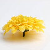 Max 10x Artificial Chrysanthemum Flower Head Wedding Home DIY Craft Decor Yellow