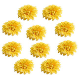 Max 10x Artificial Chrysanthemum Flower Head Wedding Home DIY Craft Decor Yellow